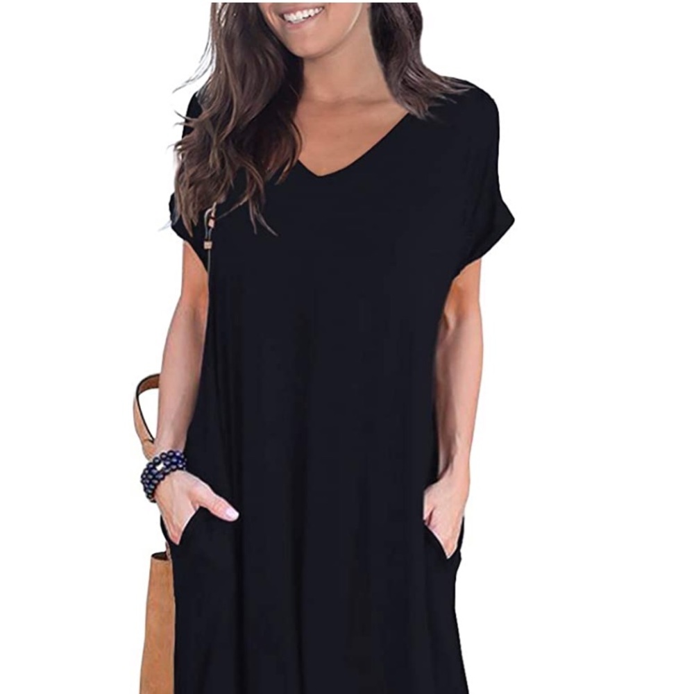 Women's Casual Loose Pocket Maxi Dress 3/ $15🎄